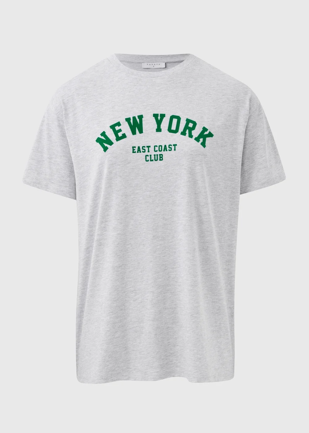 Grey Oversized NEW YORK T-Shirt - S Image 4