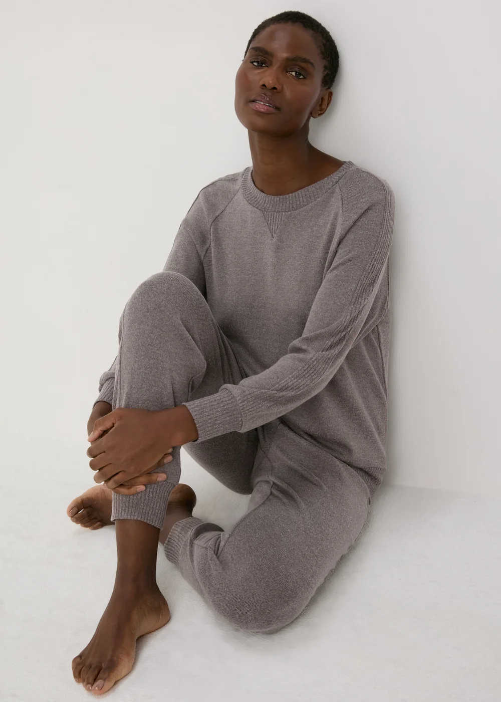 Charcoal Lounge Pyjama Top - Extra small Image 3