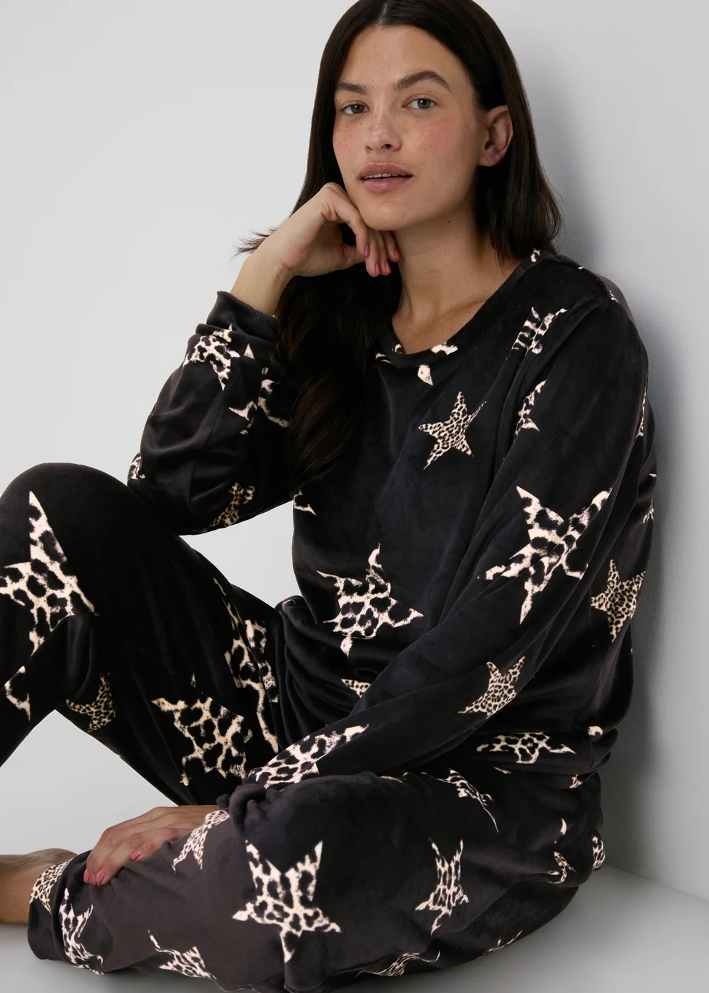 Black Star Print Lounge Set - Extra small Image 1