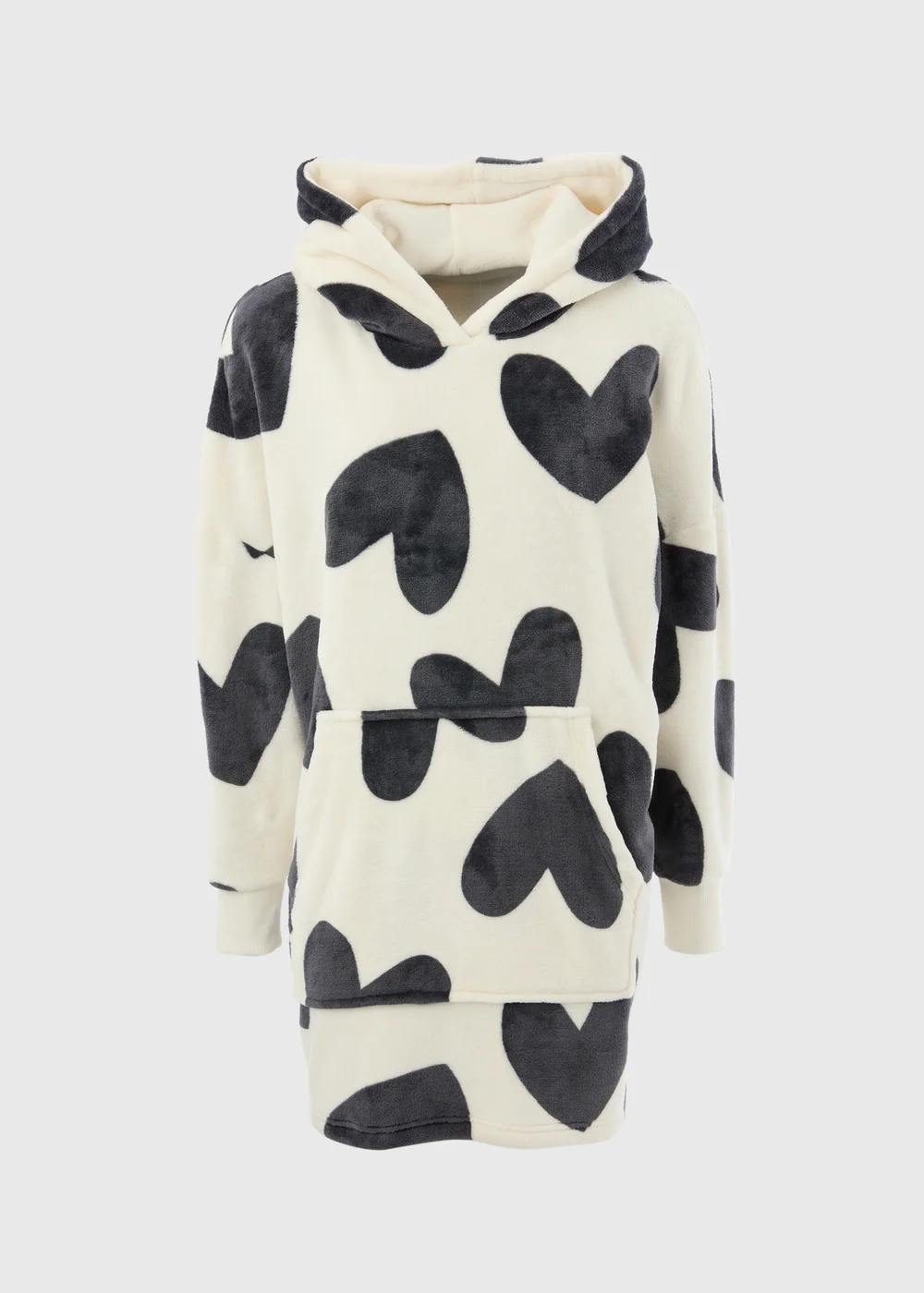 Cream Heart Snuggle Hoodie - Extra small Image 3