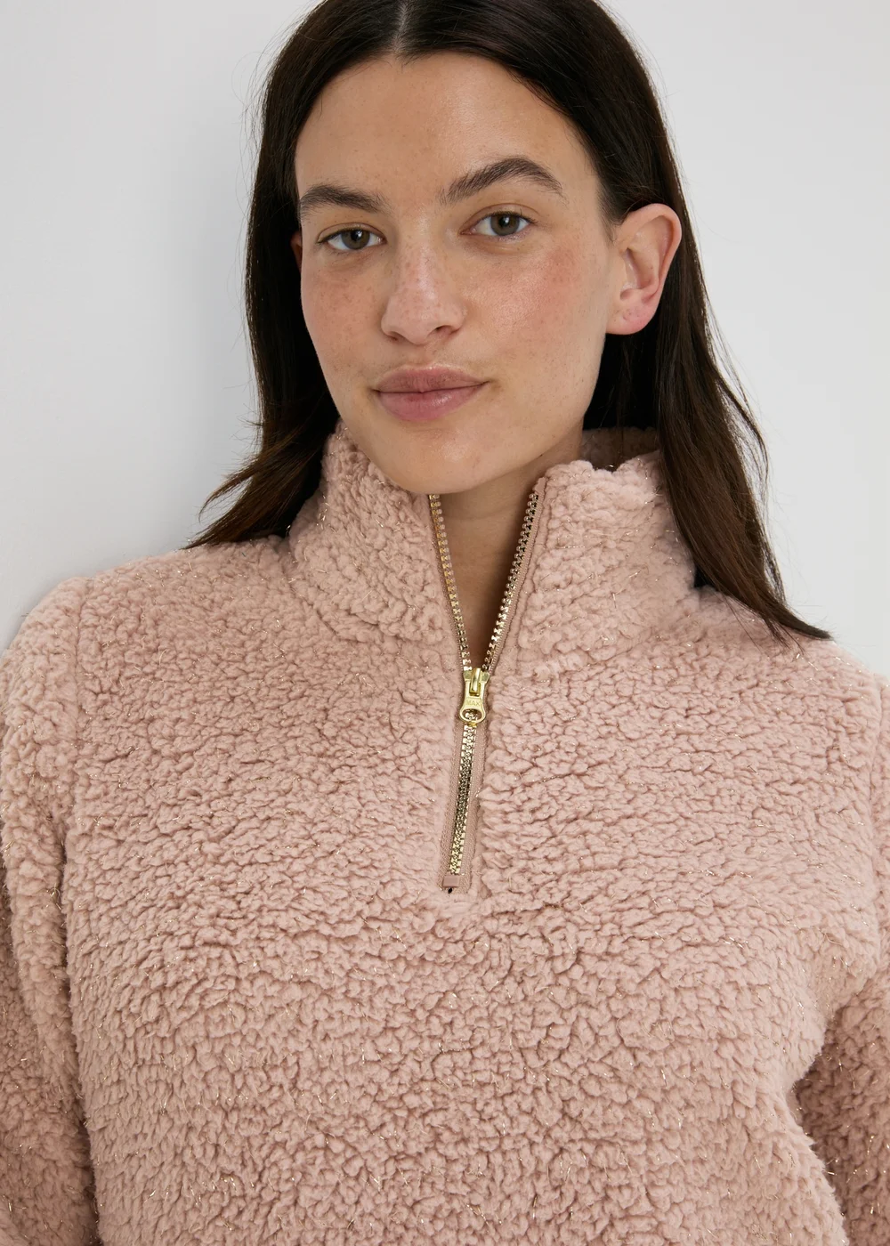 Mink Quarter Zip Snuggle Top - Extra small Image 3