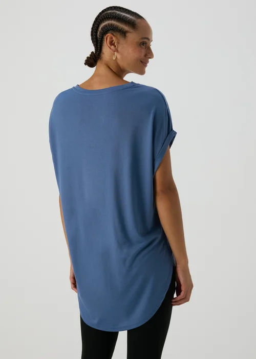 Blue Longline T-Shirt - S Image 2