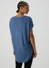 Blue Longline T-Shirt - S Image 2