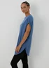 Blue Longline T-Shirt - S Image 1