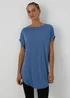 Blue Longline T-Shirt - S Image 3