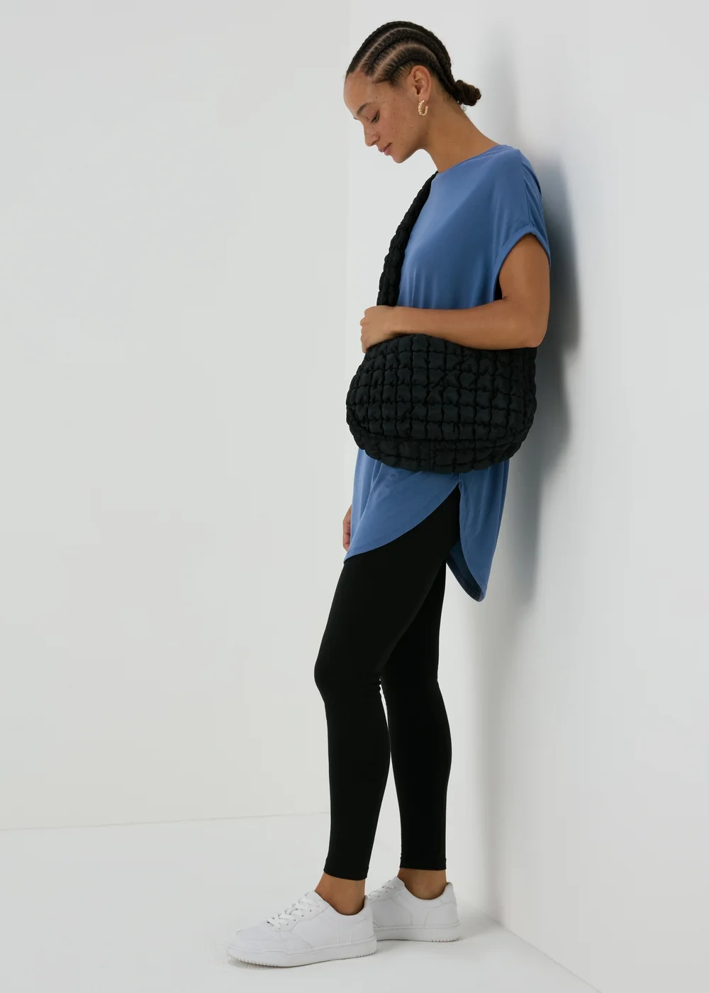 Blue Longline T-Shirt - S Image 4