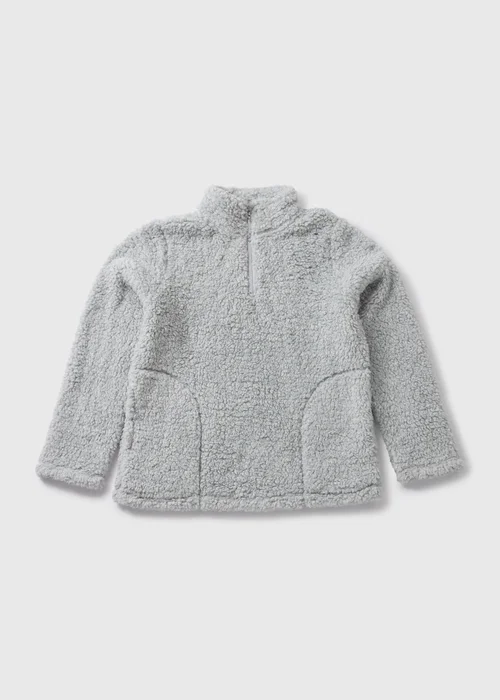Grey Quarter Zip Snuggle Top - Extra small Image 4