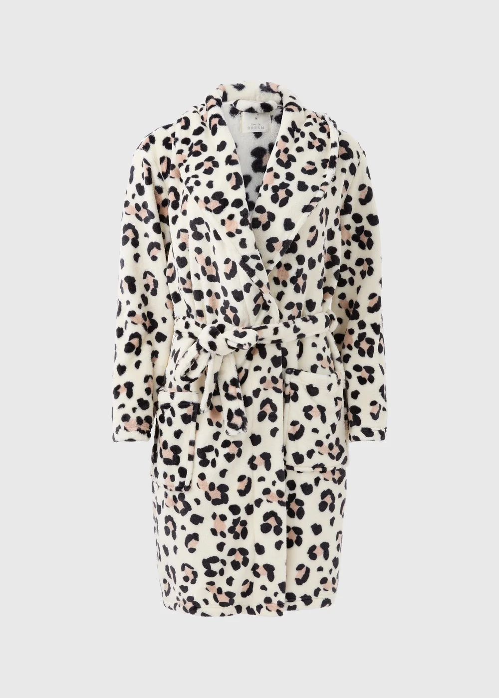 Cream Animal Print Dressing Gown - Extra small Image 4