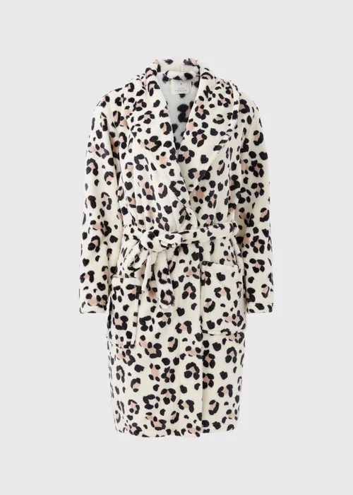 Cream Animal Print Dressing Gown - Extra small Image 4
