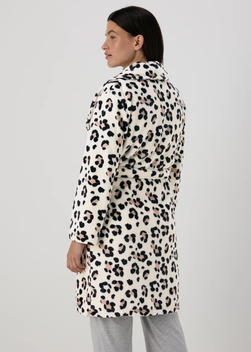 Cream Animal Print Dressing Gown - Extra small Image 2