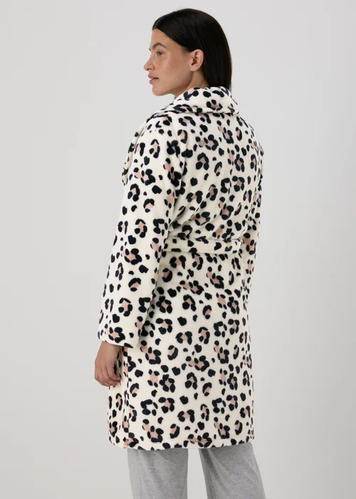 Cream Animal Print Dressing Gown - Extra small Image 2
