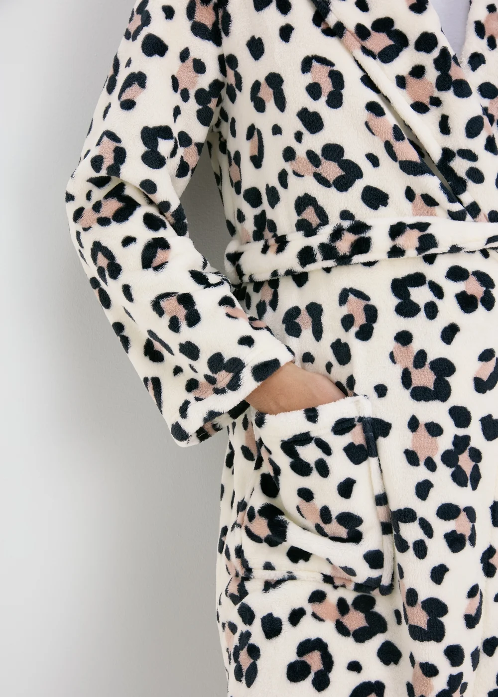 Cream Animal Print Dressing Gown - Extra small Image 3