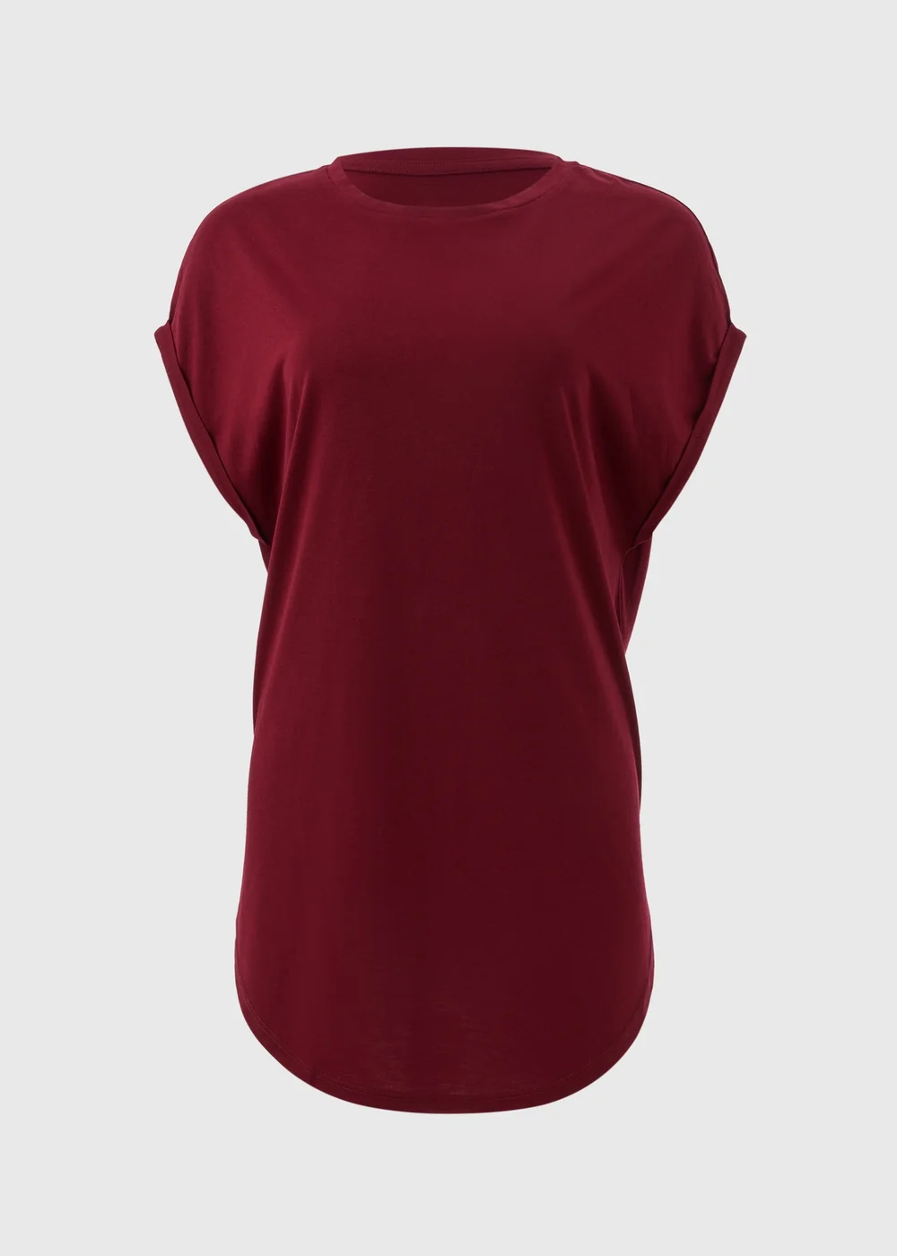 Burgundy Longline T-Shirt - S Image 5