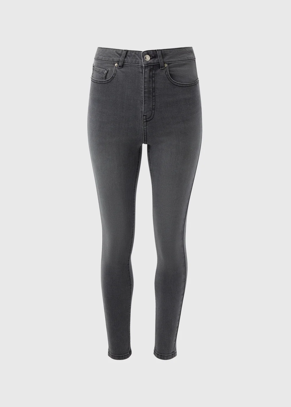 Dark Grey Skinny April Jeans - 8/L29 Image 4