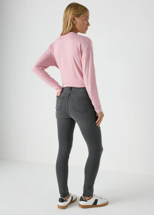 Dark Grey Skinny April Jeans - 8/L29 Image 2