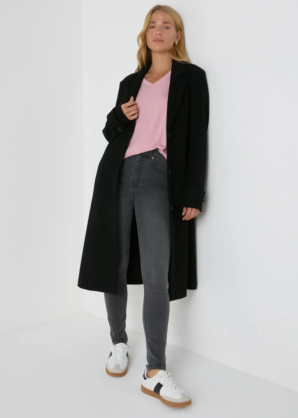 Dark Grey Skinny April Jeans - 8/L29 Image 1