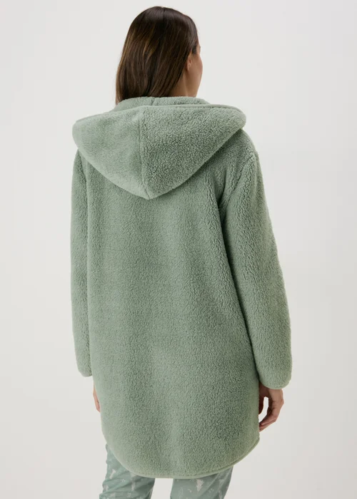 Green Fleece Lounge Cardigan - Extra small Image 2