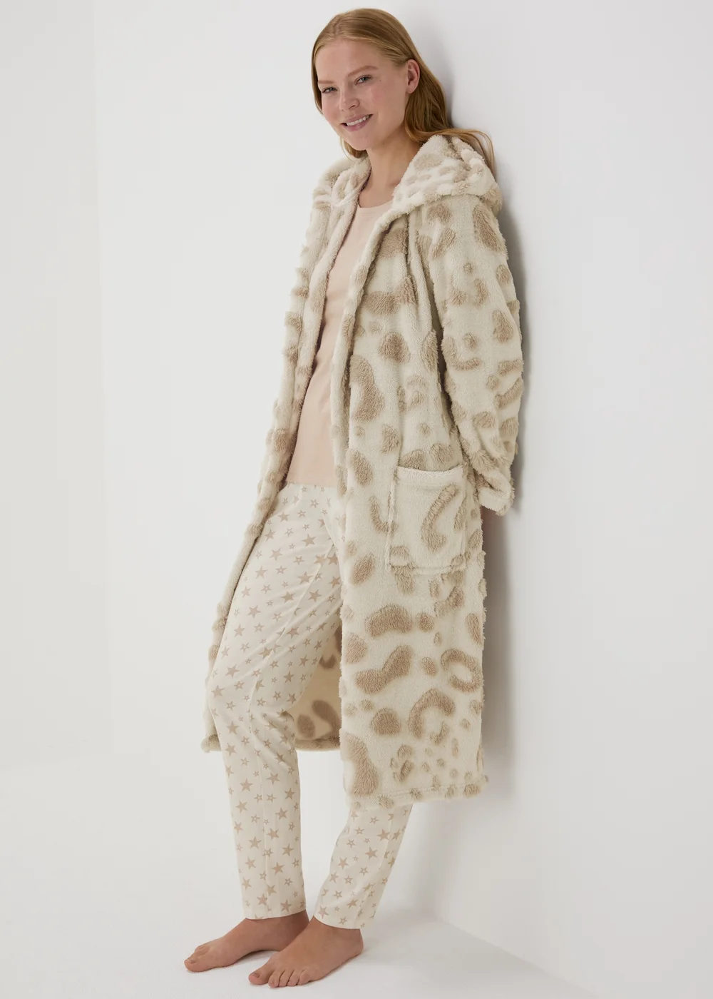 Brown Animal Pattern Dressing Gown - Extra small Image 1