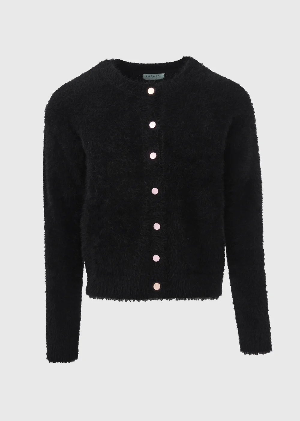 Black Fluffy Cardigan - XS Image 5