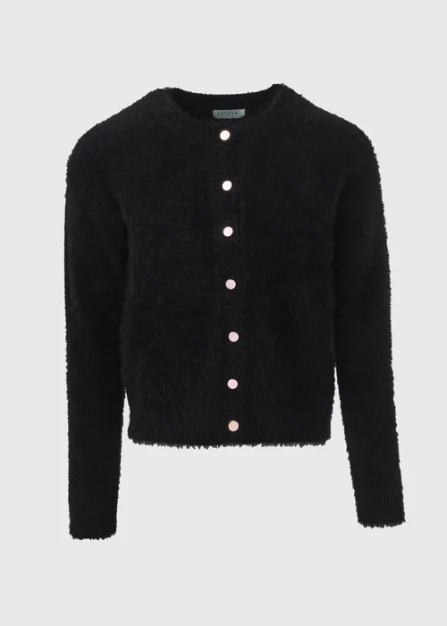 Black Fluffy Cardigan - XS Image 5