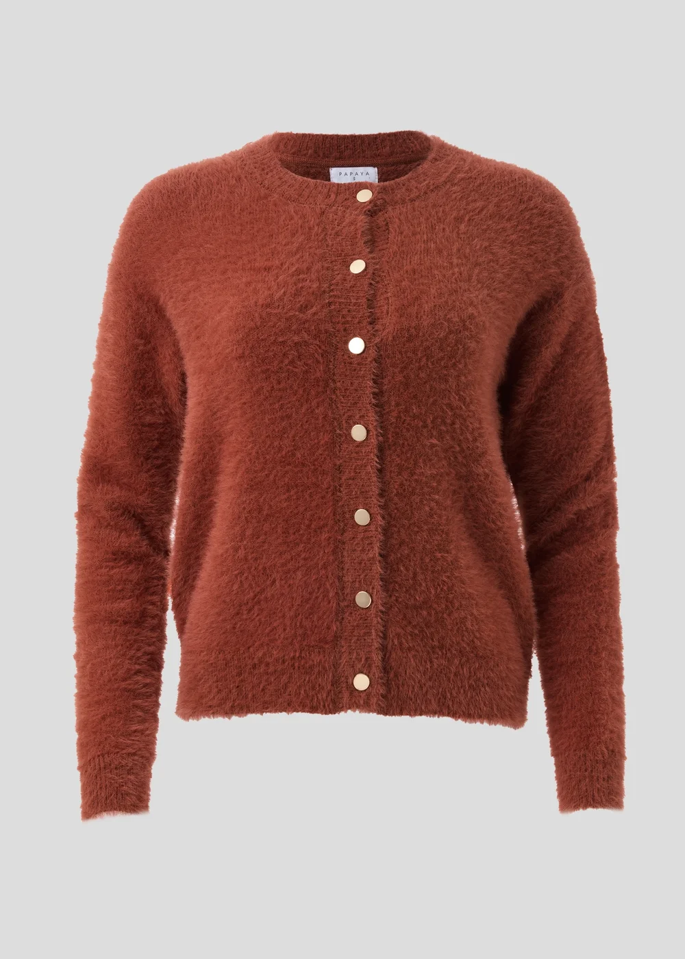 Rust Fluffy Cardigan - XS Image 5