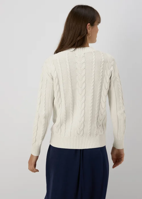 Cream Cable Knit Jumper - XS Image 2
