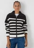 Stripe Zip Knitted Cardigan - XS Image 1