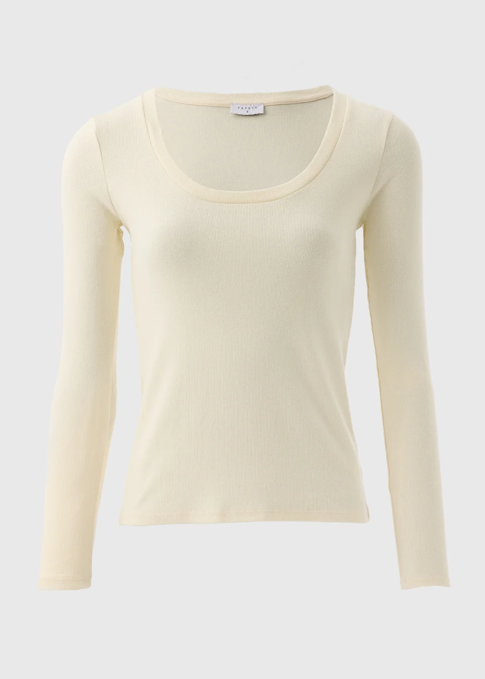 Cream Scoop Neck Top - 8 Image 4