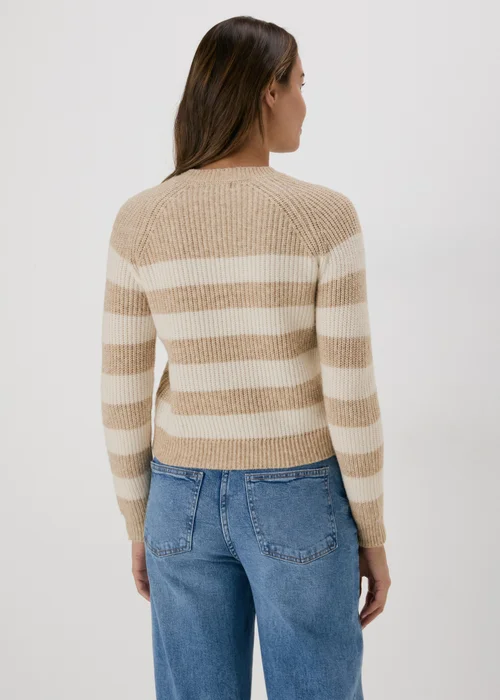 Neutral Stripe Knitted Jumper - XS Image 2