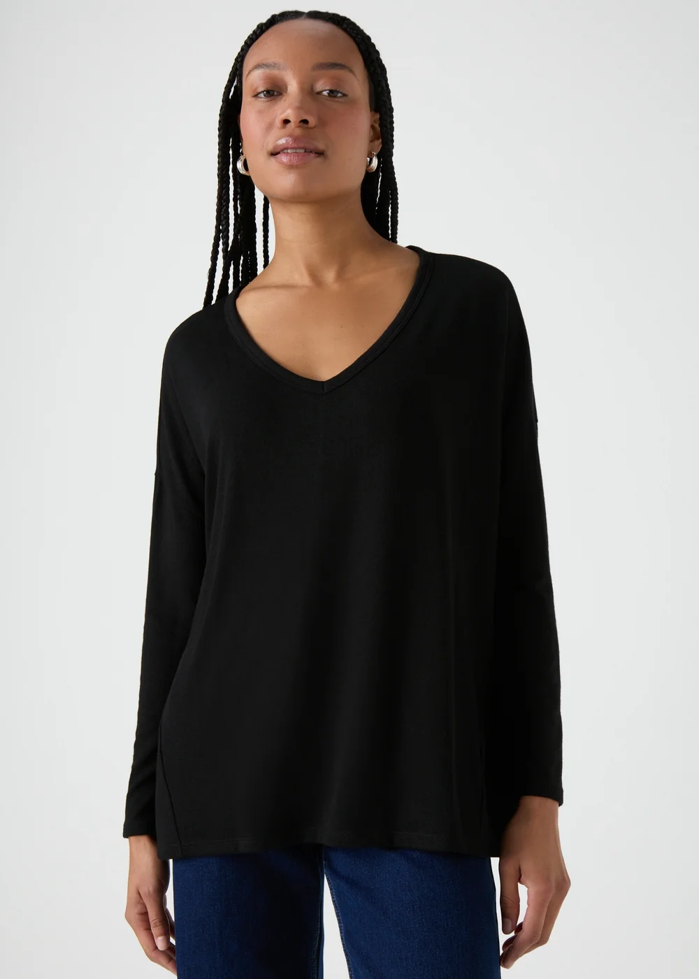 Black Long Sleeve Top - S Image 3