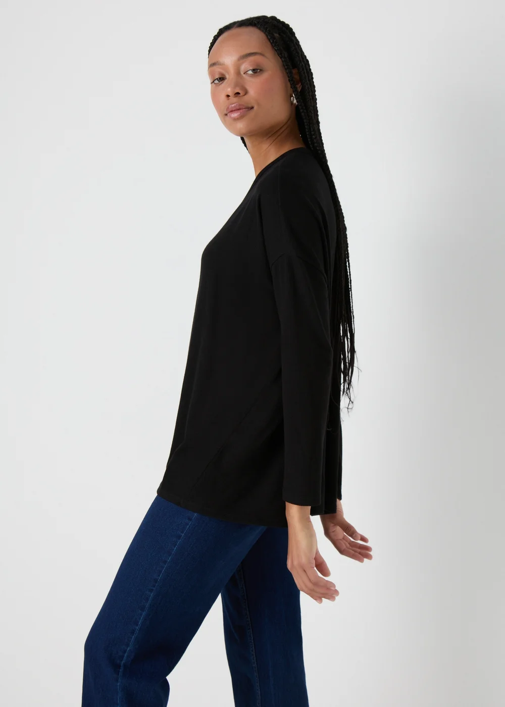 Black Long Sleeve Top - S Image 2