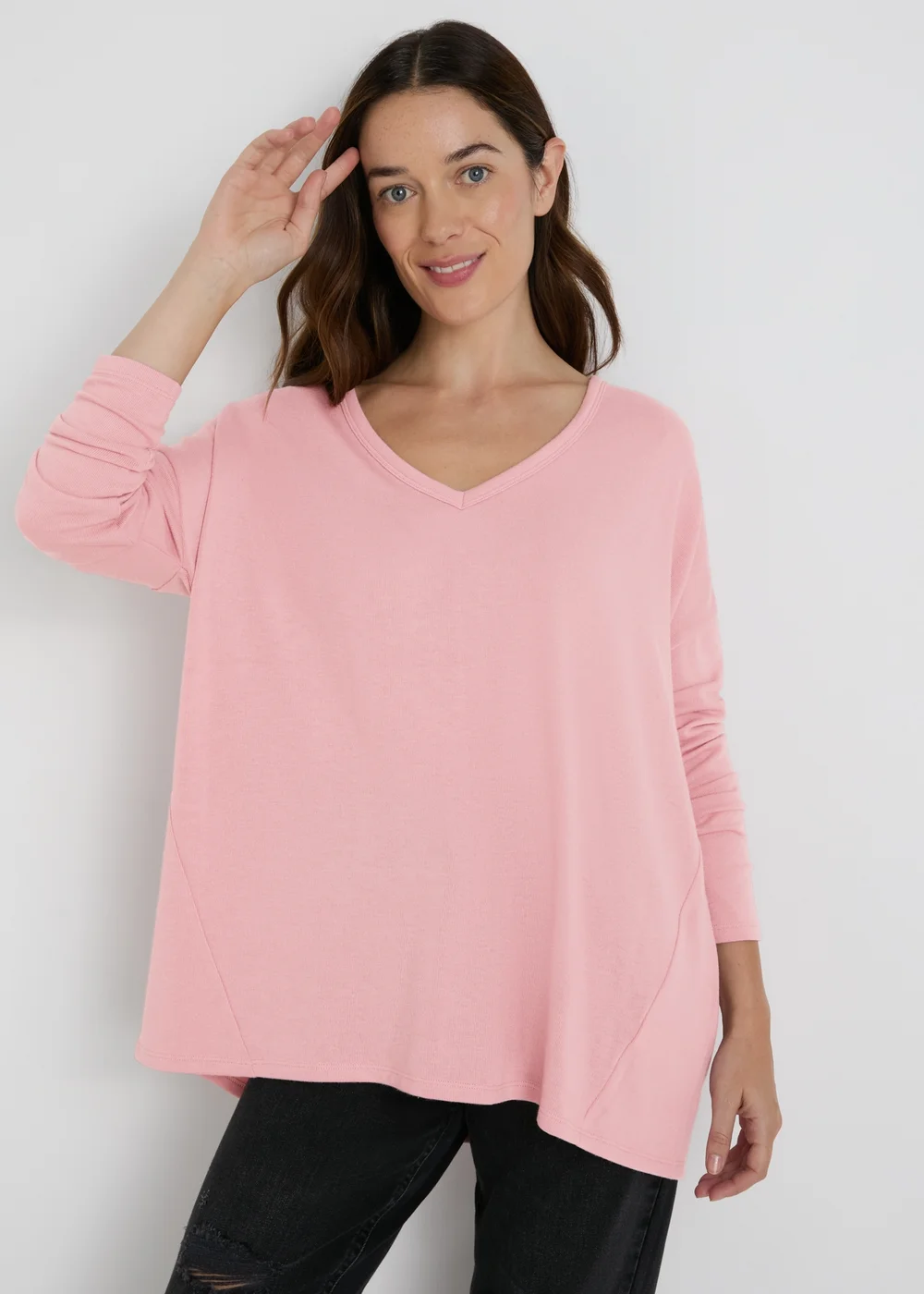 Pink Longline Top - S Image 1