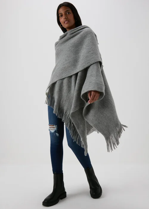 Grey Shawl - One Size Image 1