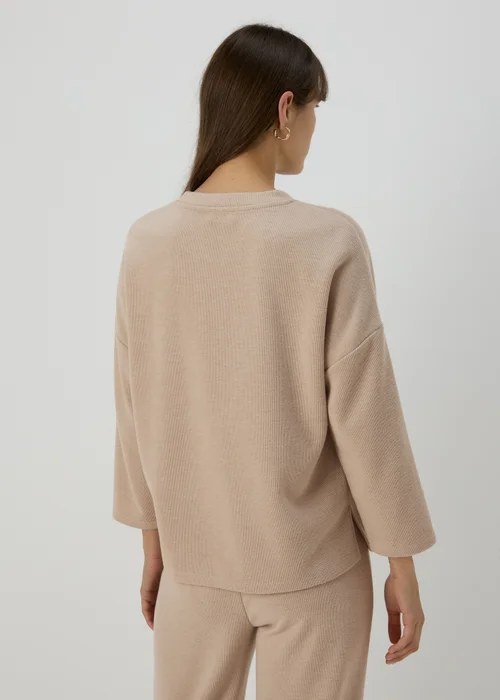 Cream Soft Touch Co Ord Top - S Image 2