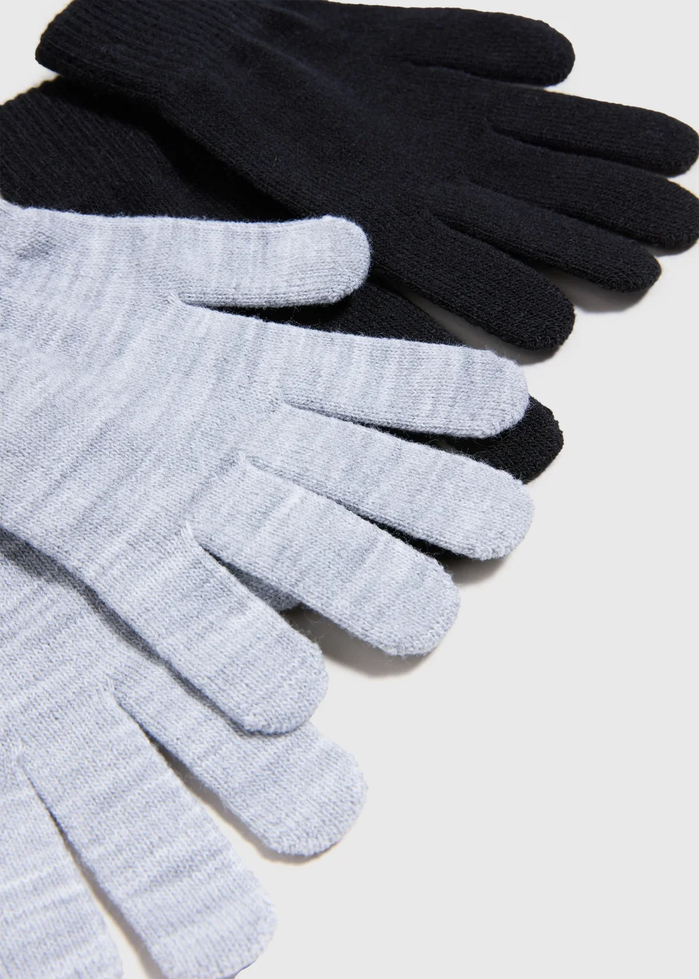 2 Pack Black & Grey Magic Gloves - One Size Image 2