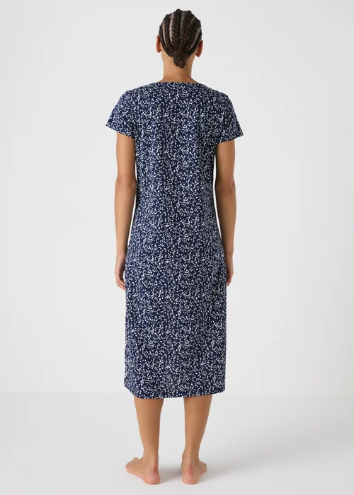 Navy Spot Lace Nightie - Extra small Image 2