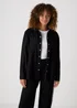 Black Denim Shirt - Size 8 Image 1