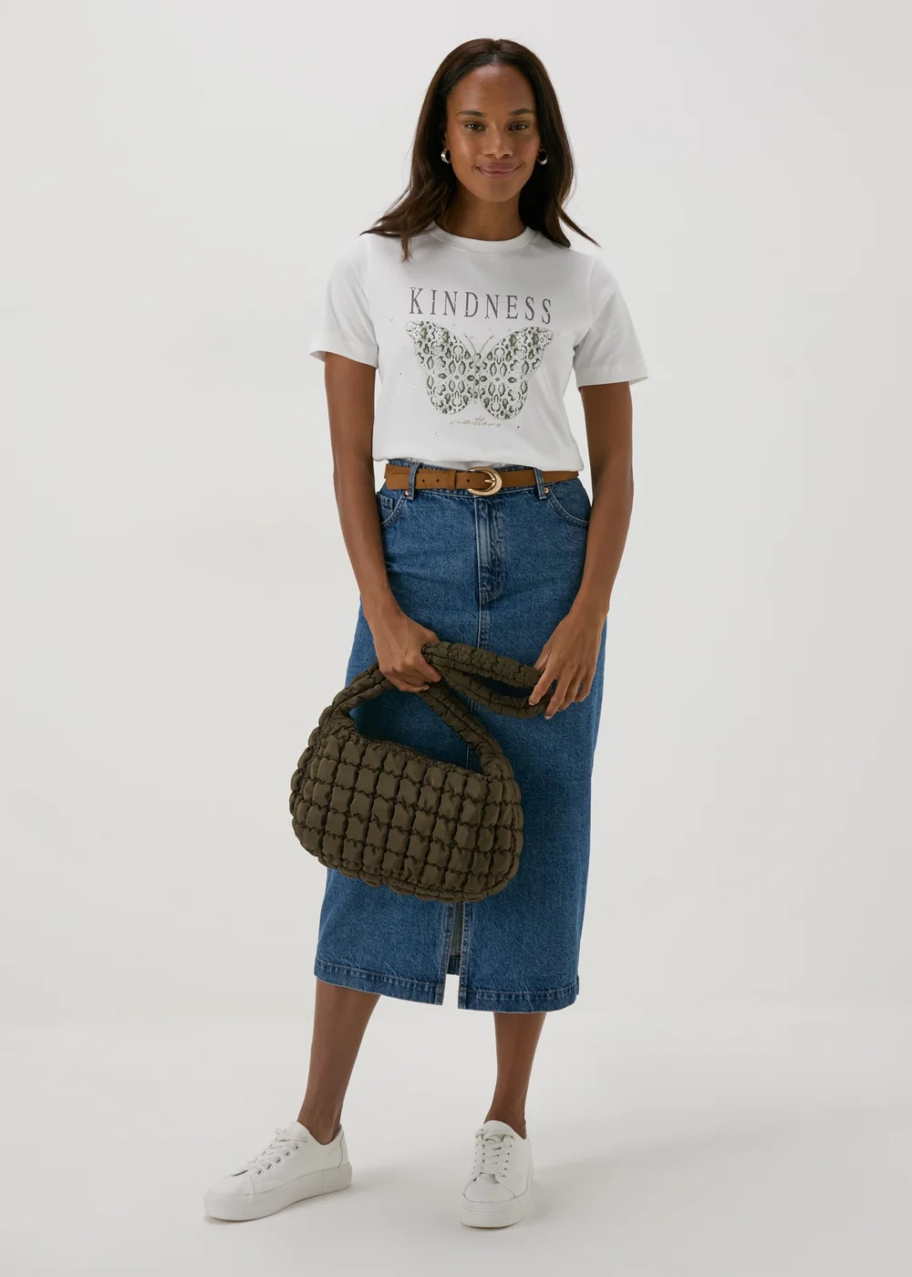 Khaki Popcorn bag - One Size Image 2