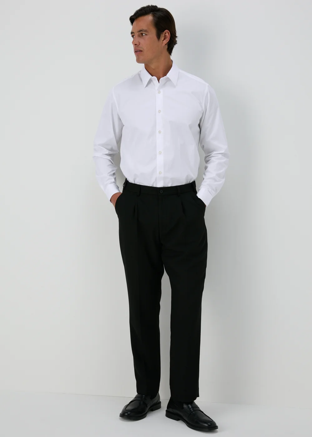 Taylor & Wright White Regular Fit Cotton Shirt - S Image 2