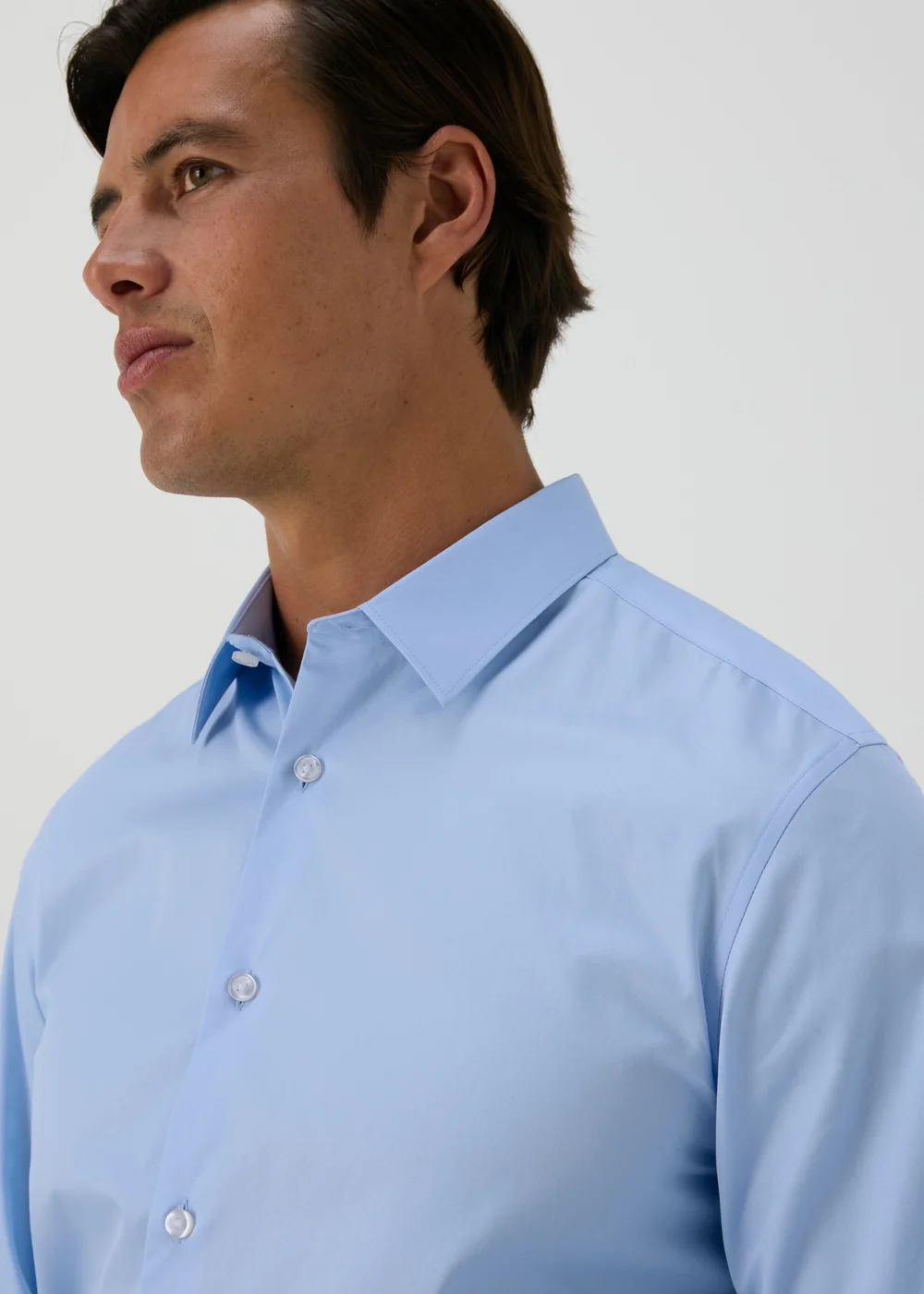 Taylor & Wright Blue Regular Fit Cotton Shirt - S Image 1