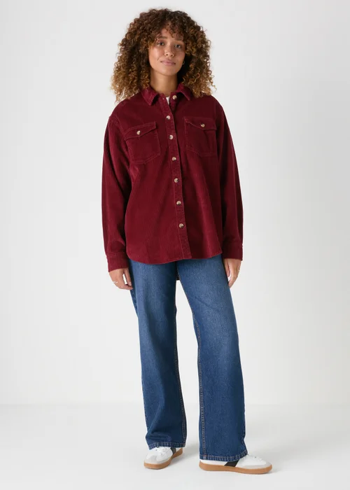Burgundy Corduroy Shirt - 8 Image 3