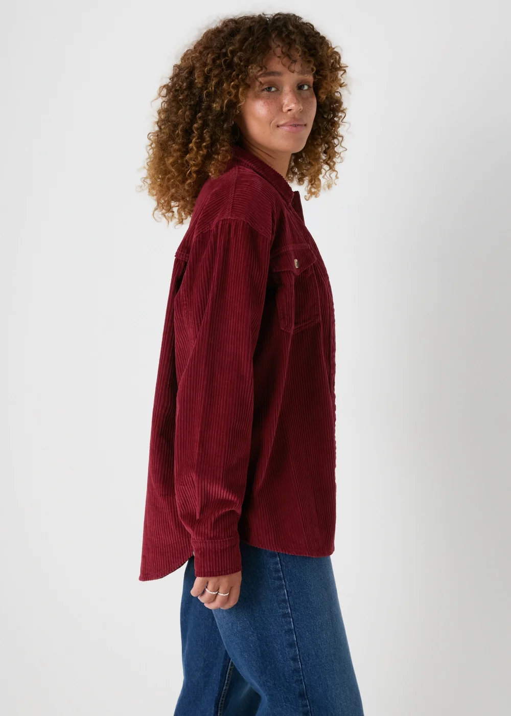 Burgundy Corduroy Shirt - 8 Image 2