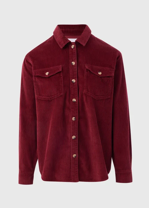 Burgundy Corduroy Shirt - 8 Image 4