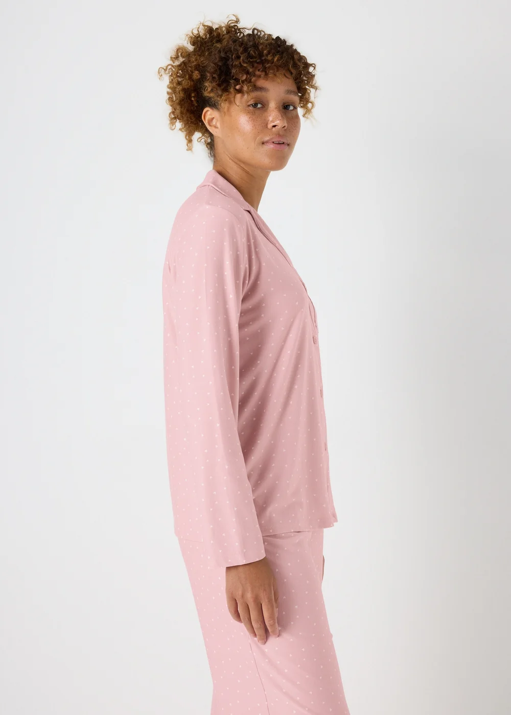 Pink Spot Traditional Pyjama Set - Extra small Image 1