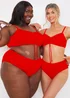 In The Style Jac Jossa Red Bikini Top - Size 8 Image 1