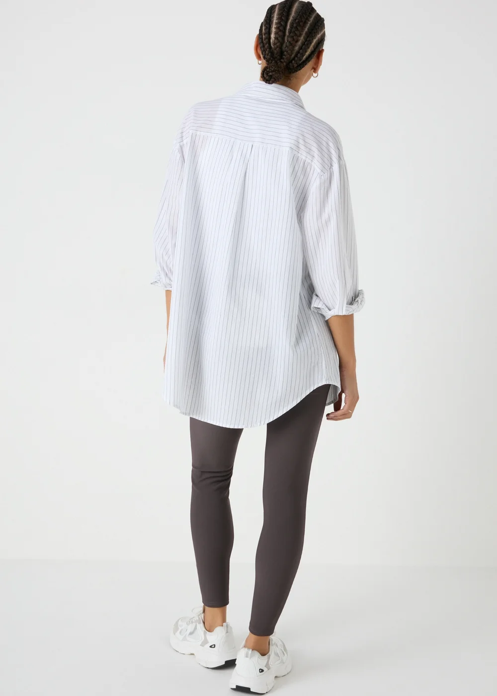 Charcoal Ottoman Ribbed Leggings - 8 Image 2