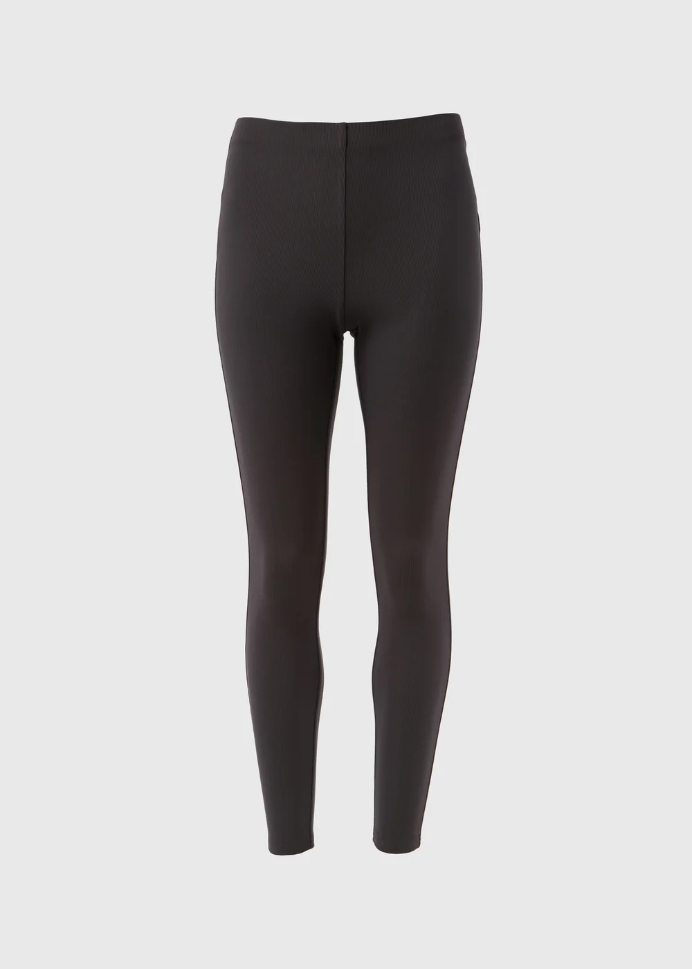 Charcoal Ottoman Ribbed Leggings - 8 Image 4