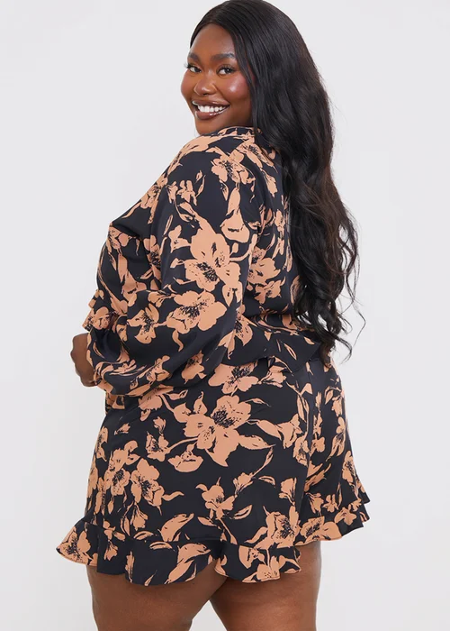 In The Style Jac Jossa Black Floral Co Ord Top - Size 16 Image 9