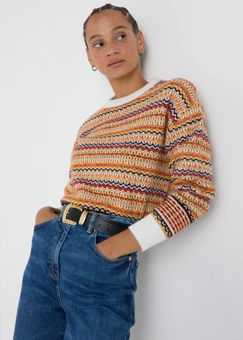 Mulit-Coloured Fairisle Jumper - XS Image 1