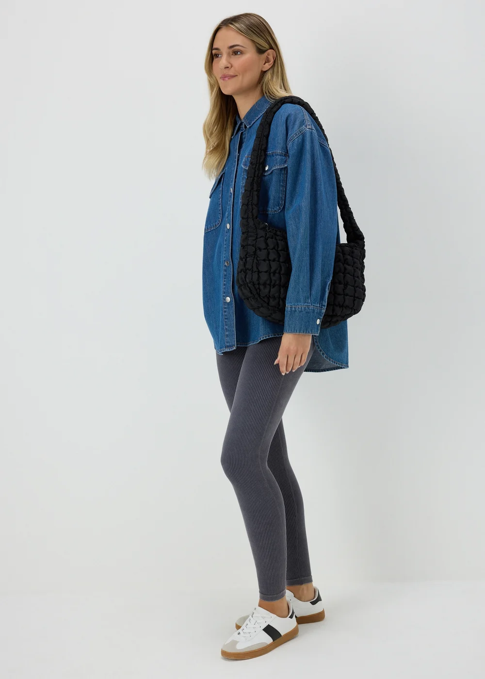 Charcoal Seamless Leggings - XL Image 4